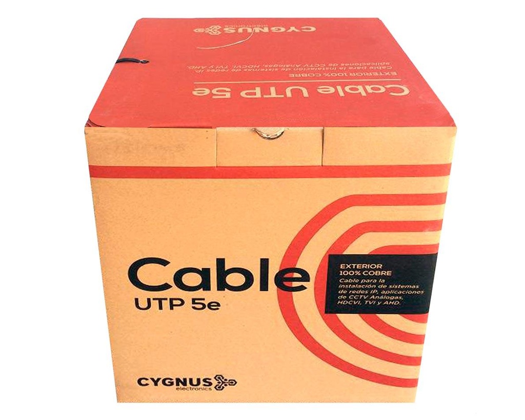 Cable UTP Cat 5e Exterior 100% Cobre