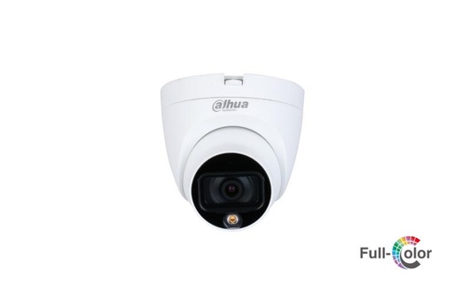 [HAC-HDW1209TLQP-A-LED-0280B] Eyeball HDCVI 2 Mpx Lente 2.8mm Full Color LED 20m IP67