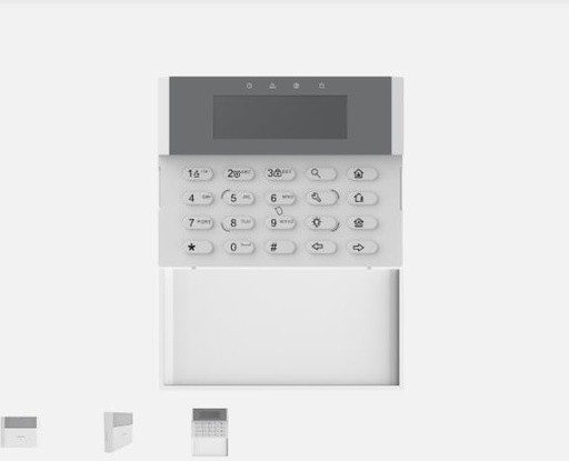 [DS-PK1-LRT-HWB] Teclado LCD cableado Hikvision